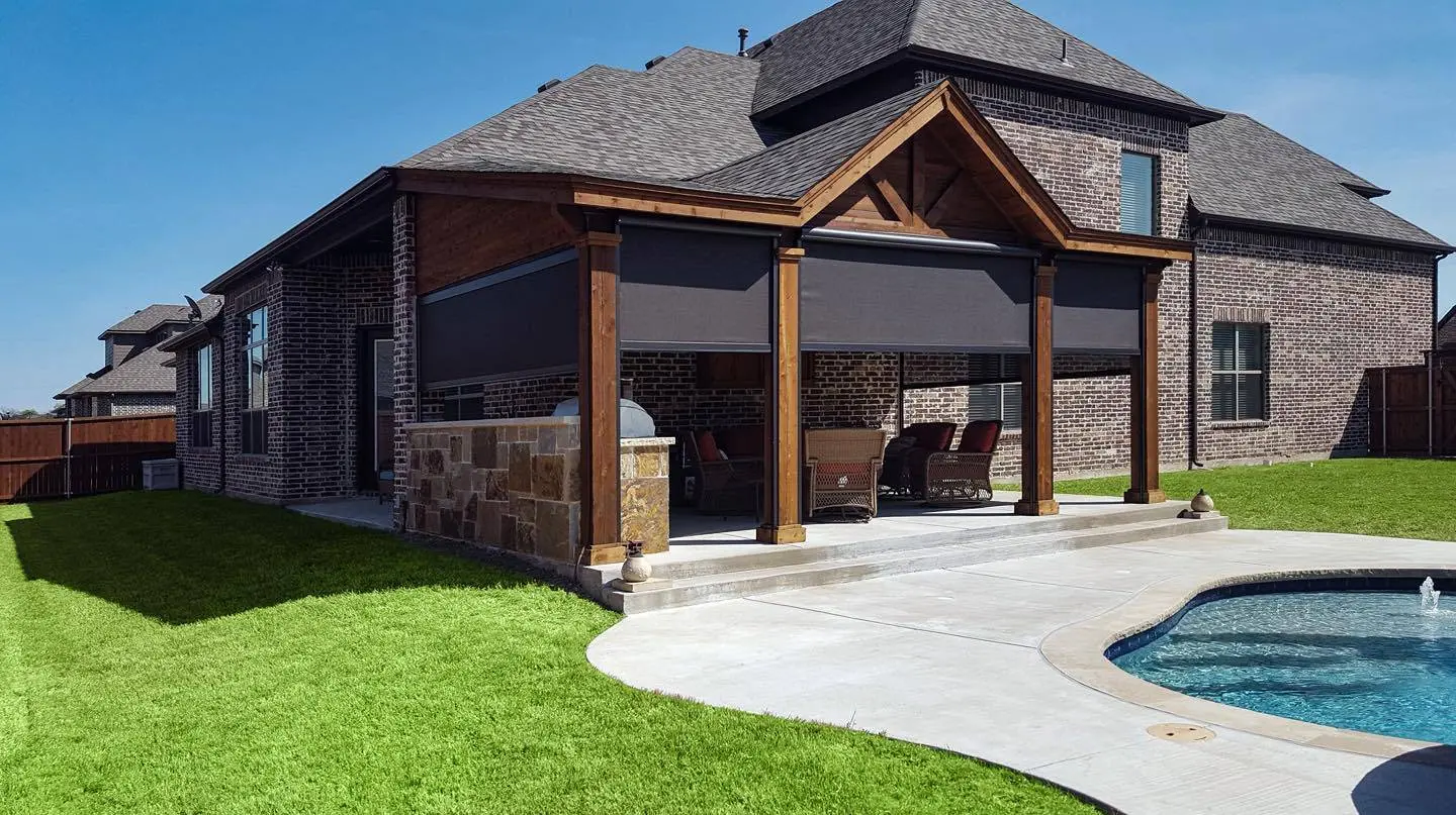 Watch the Texas Sun Turn into Shade | Motorized Patio Screen Demo video preview